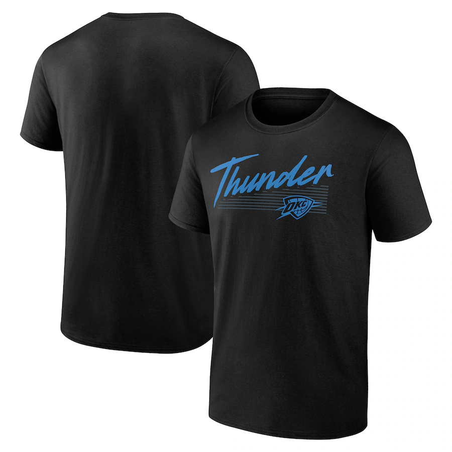 Men Oklahoma City Thunder short T Shirt 2025 style 18